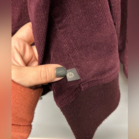 Global Mind purple cord heavy weight baller style jacket size XL - Picture 5 of 10